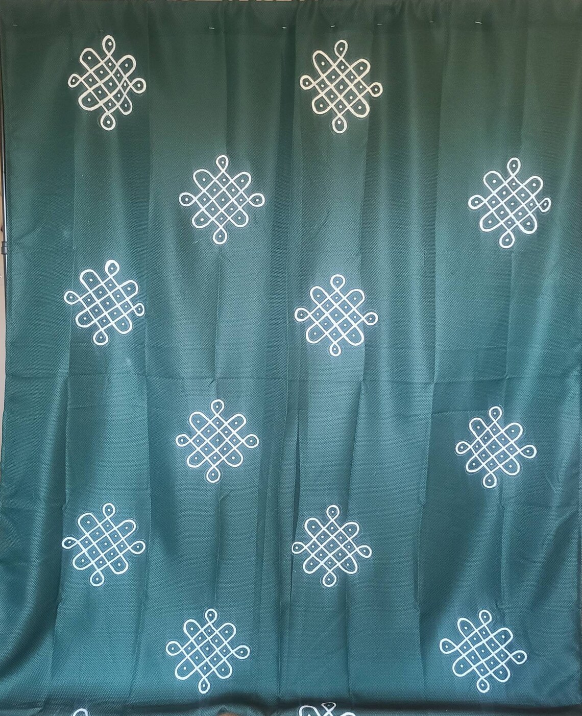 Kolam backdrop cloth handpainted for indian festivals/event | Etsy