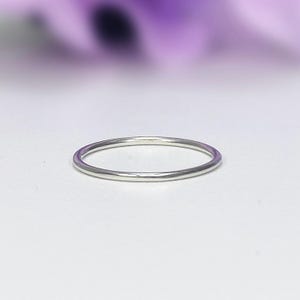 1mm Sterling Silver Stacking Ring | Ultra Thin Minimalist Band