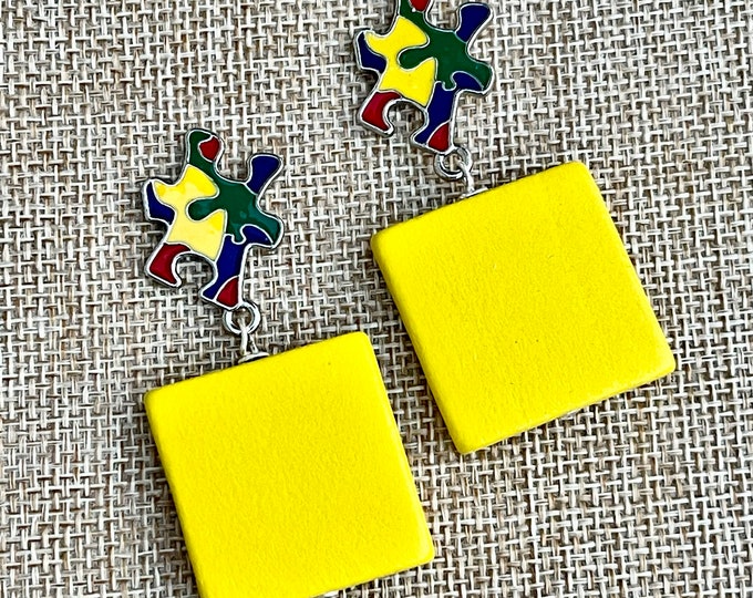 Yellow Autism Awareness (Puzzle)