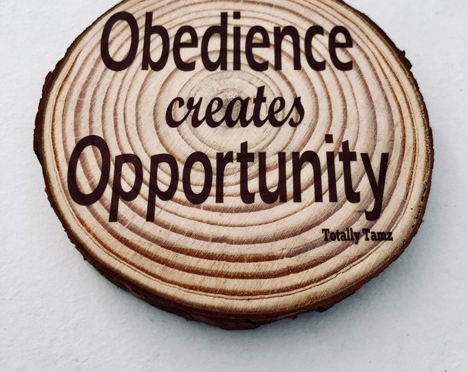Opportunity Wood Coaster