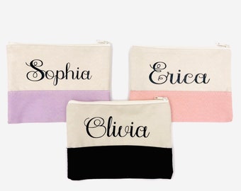Girls cosmetic bag, bridesmaid gifts, girls spa party gifts, girls birthday, girls weekend bag, sweet 16 party, Christmas stocking stuffer
