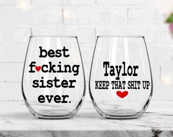 Sister gifts, best fucking sister ever, Christmas gifts for sister, personalized gift for sister, sister birthday gift, personalized gifts