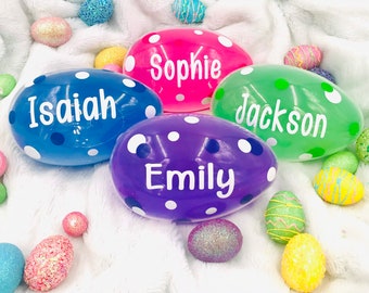 Personalized jumbo Easter egg for kids, Easter egg, Easter basket stuffer, Fillable Easter egg
