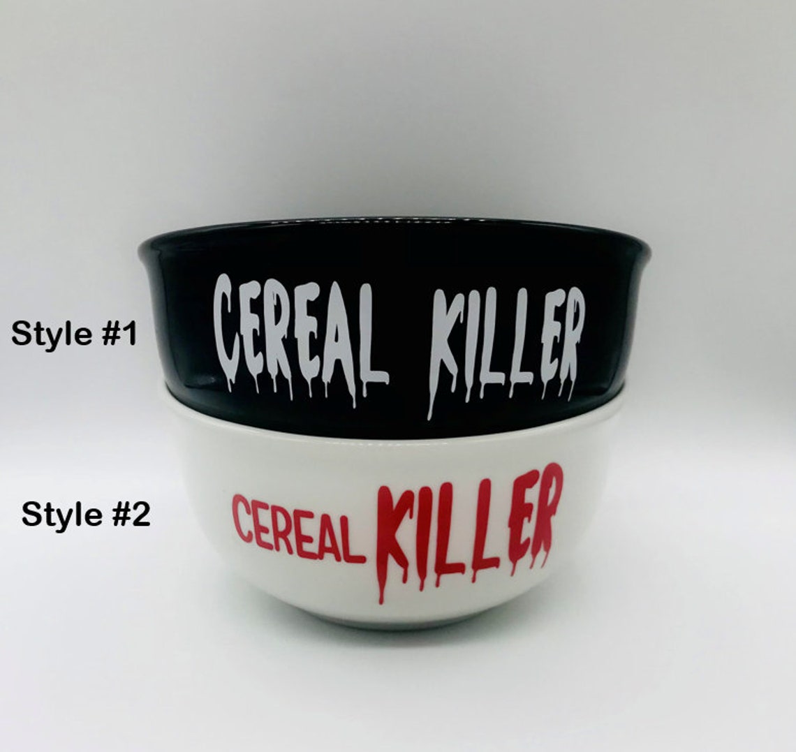 Personalized Cereal Bowl Cereal Killer Bowl Cereal Lover Etsy