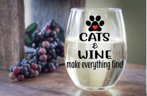 Cat Wine Charms