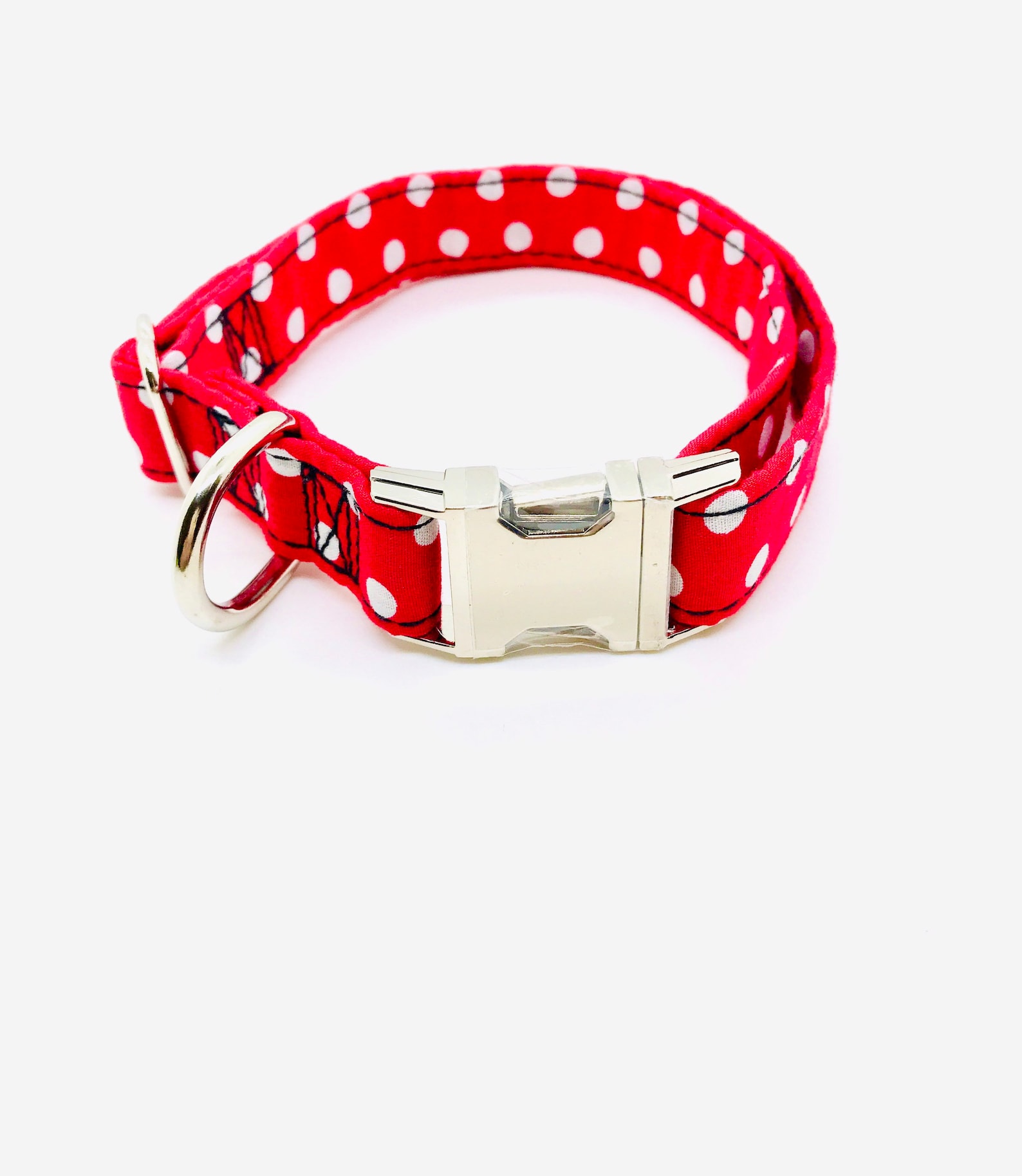 Polka Dot Red Dotty Dog Collar / Lead Leash Etsy