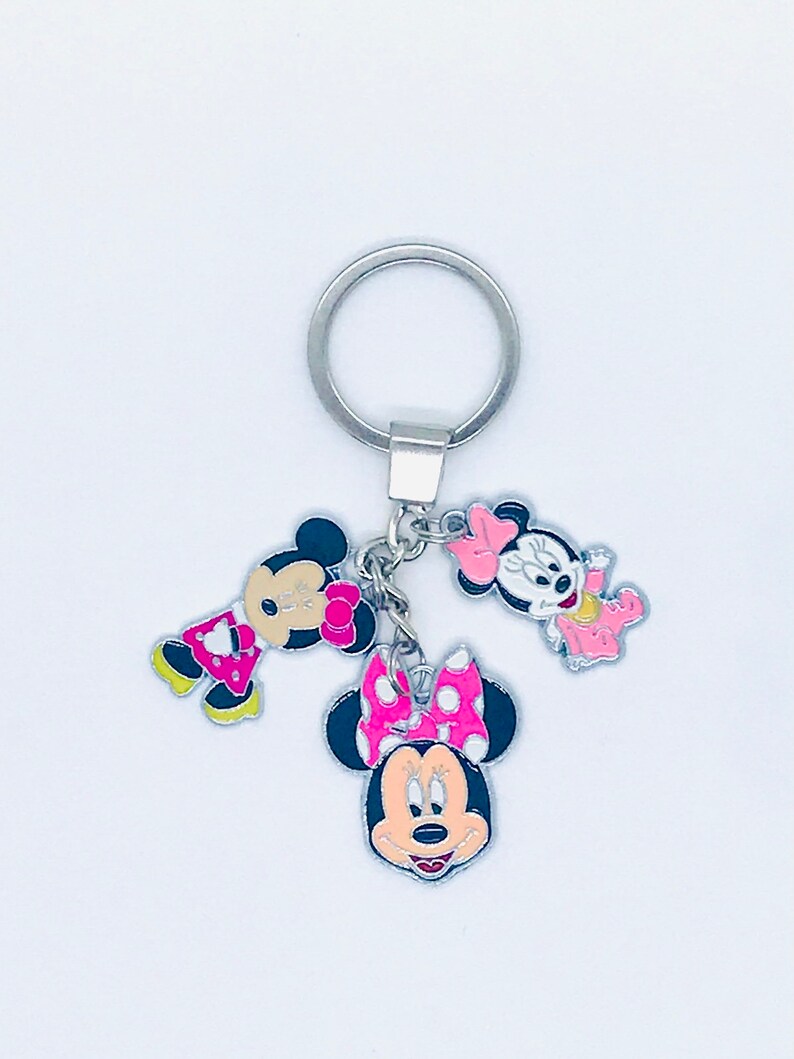 Minnie Mouse Pink Keyring/ Key Chain Etsy