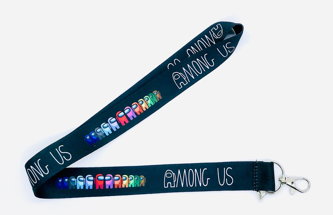 Among Us Gaming Lanyard with Among us wording Etsy