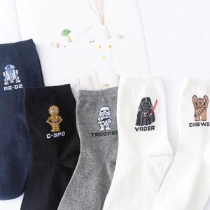 Star Wars Socks | Stars Wars Gift for Her | Movie Socks | Sci Fi Gift for Her