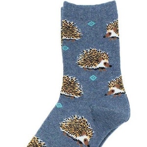 Hedgehog Socks | Cute Hedgehog Socks |  Hedgehog Gifts | Animal Socks | Woodland Animal Socks | Cute Animal Socks