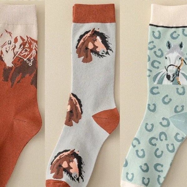 Horse Socks Etsy