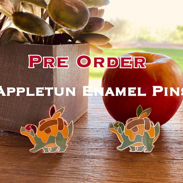 Apple Dragon Enamel Pin [PRE-ORDER]