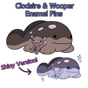 Clodsire & Wooper Enamel Pin