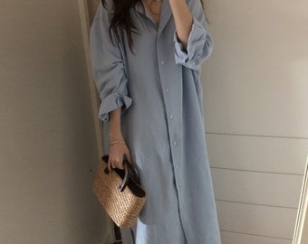 white button up t shirt dress
