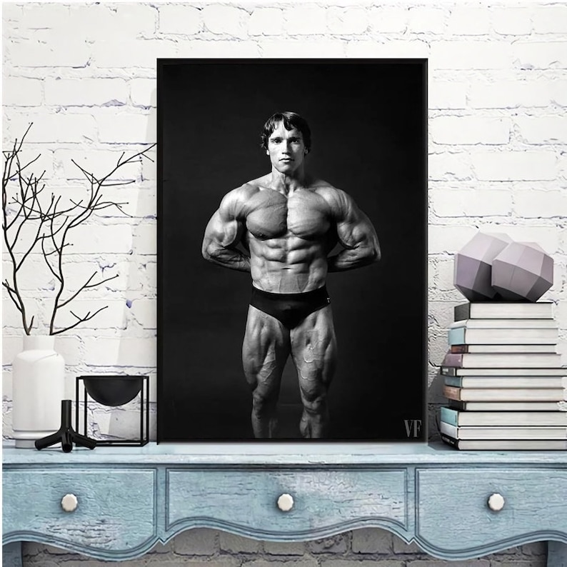 Arnold Schwarzenegger Retro Poster Bodybuilding Motivational | Etsy