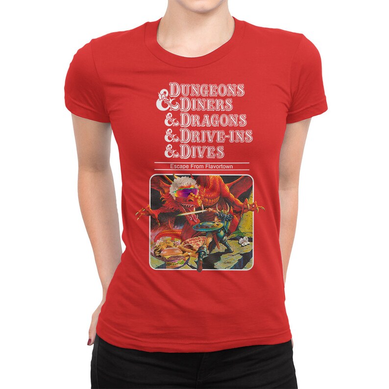 dungeons and dragons and diners and dives shirt
