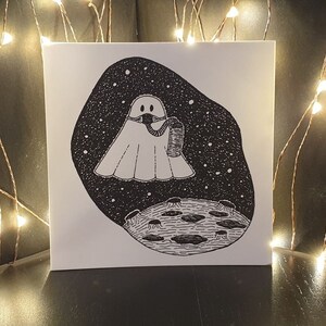 Postal "Fantasma en el espacio"