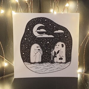 Postal “Fantasma con Pala”