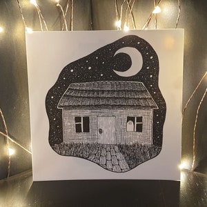 Carte postale "Fantôme en colère"