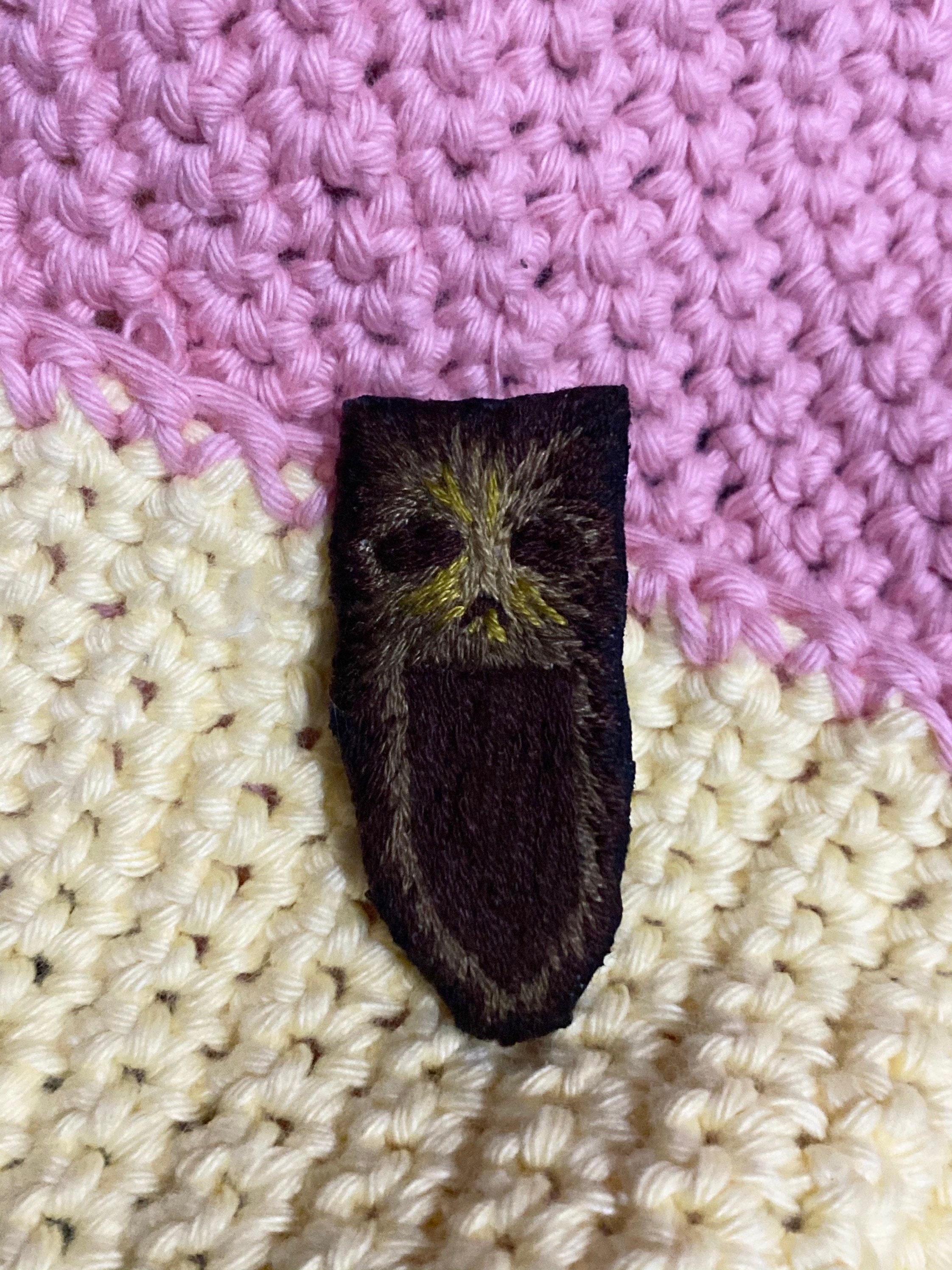 Creepy face horror embroidery pin  etsy Creepy face horror embroidery pin  etsy