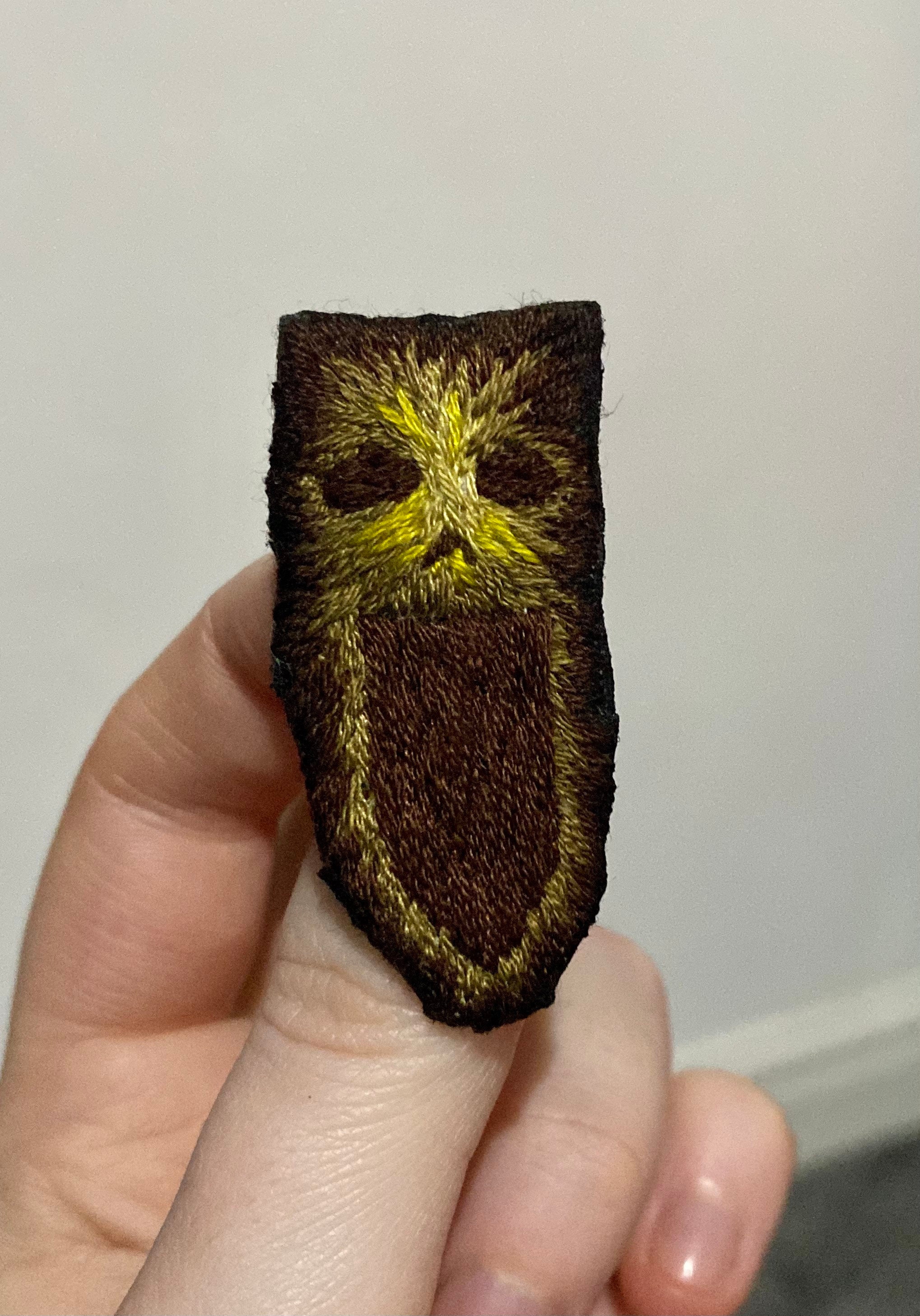 Creepy face horror embroidery pin  etsy Creepy face horror embroidery pin  etsy