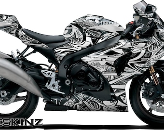 Sharpee Lambo II Motorcycle Vinyl Wrap