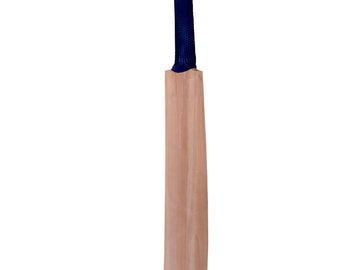 Hand Crafted Cricket Bat Plain Kashmir Willow Full cane for Leather Ball- Top Quality 100% Genuine