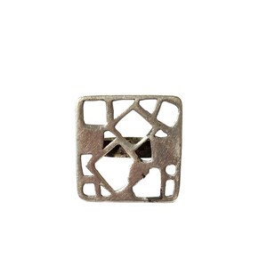 Modernist Silver Ring