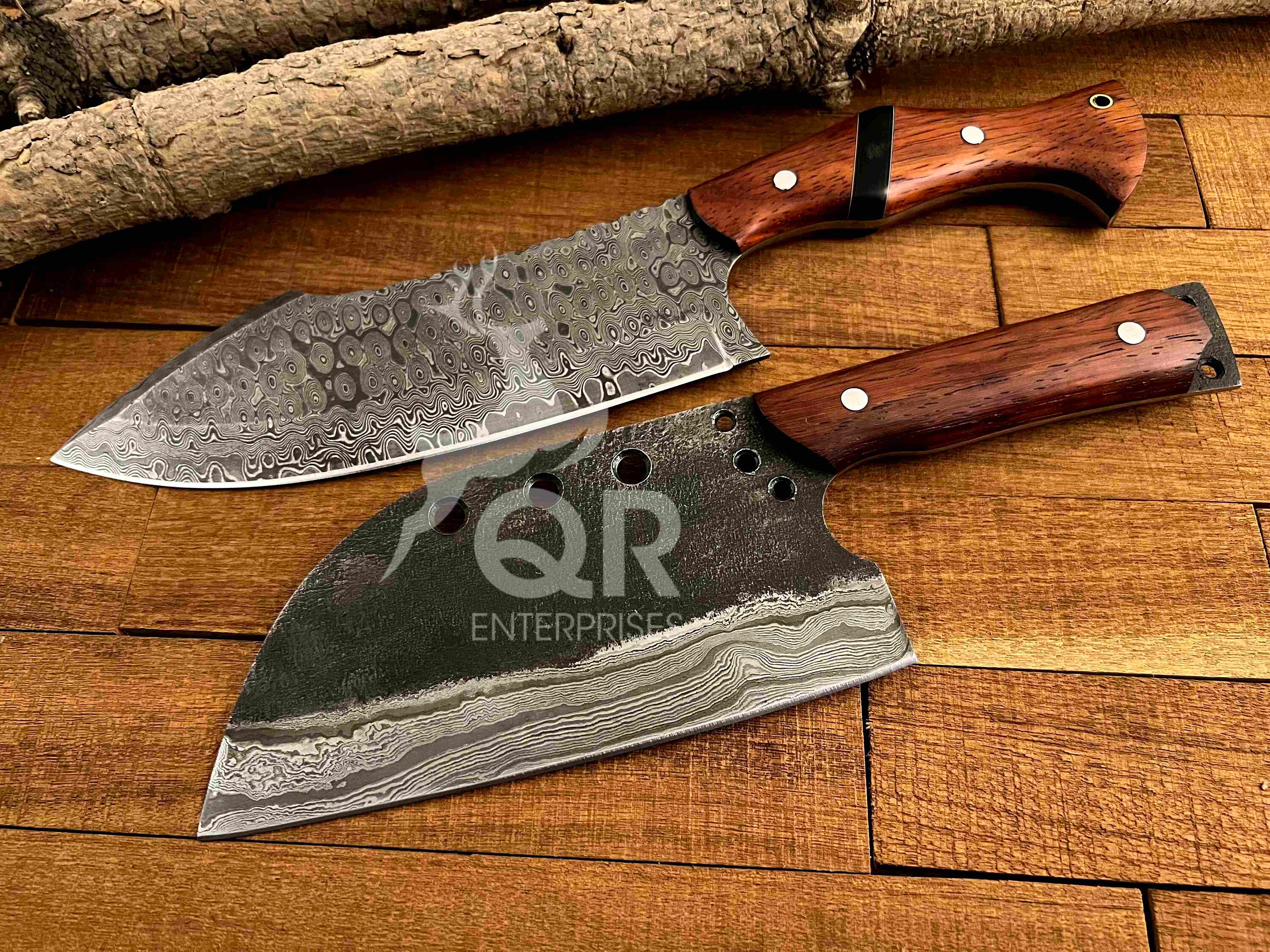 Serbian Chef Knife Handmade Damascus Steel Chef Knife Kitchen Etsy