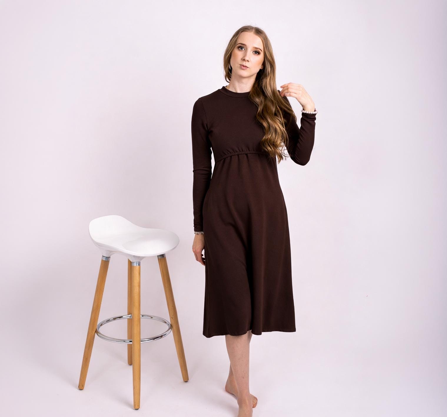 brown nursing dress The Nursing Dress