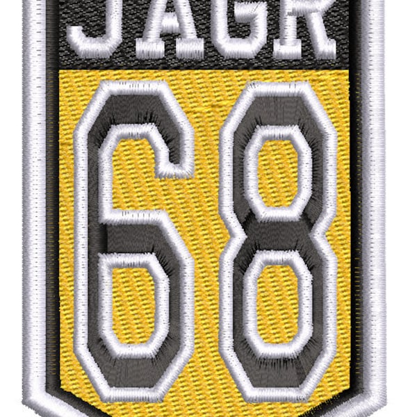Embroidery Design: Pittsburgh Penguins Jaromir Jagr Retirement Banner Replica 2 Sizes