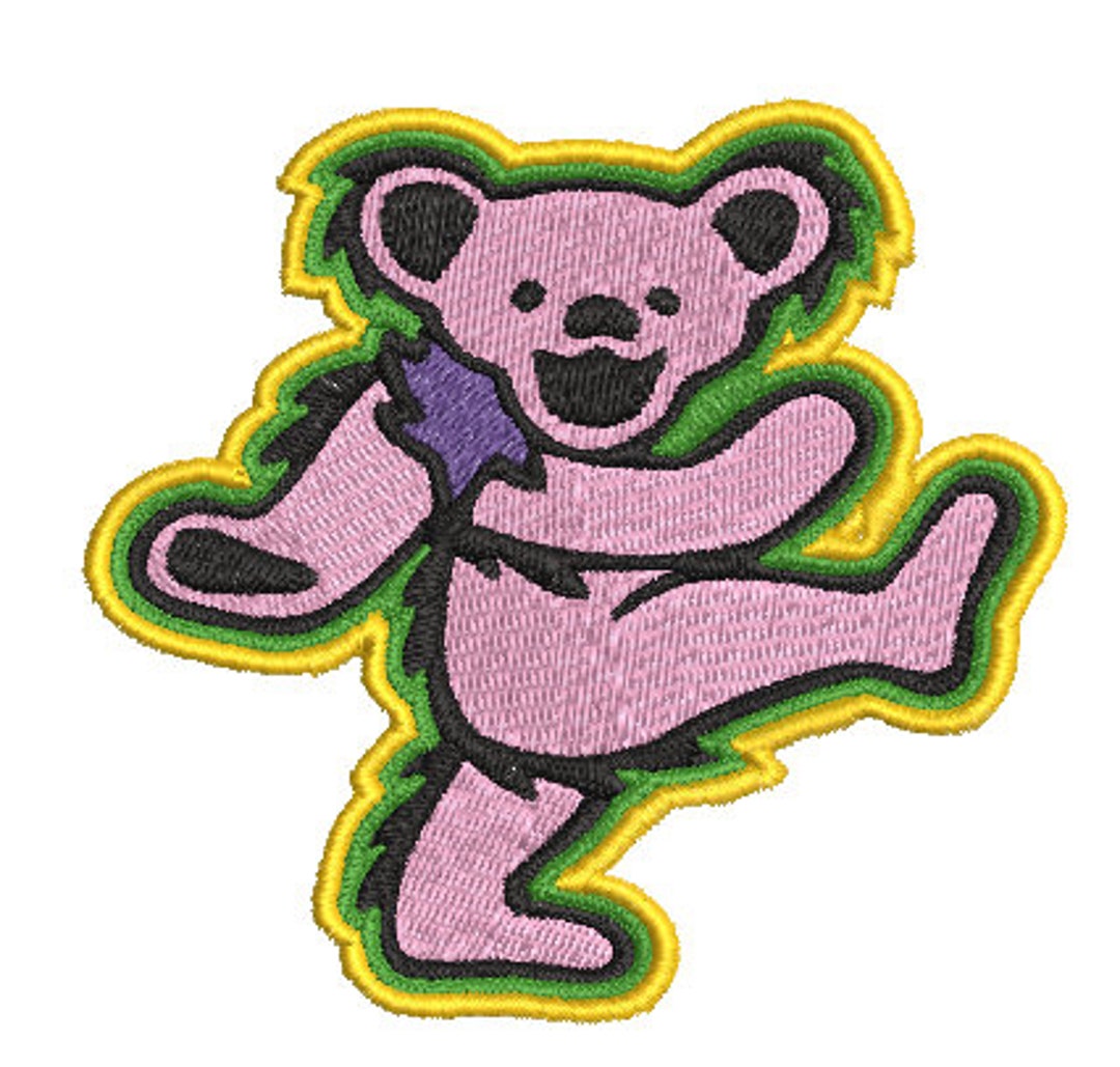 Embroidery Design: Grateful Dead Jerry Bear Digital Embroidery Design ...