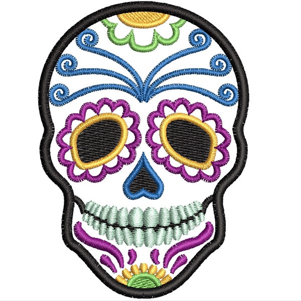 Embroidery Design: Sugar Skull