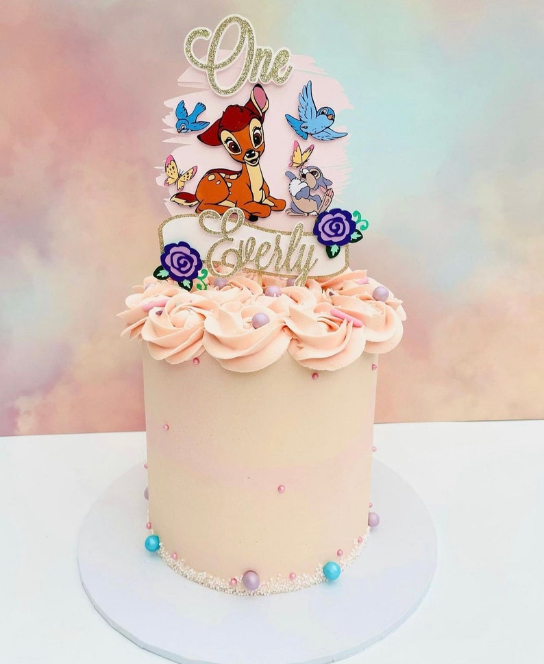 Bambi Theme Cake Topper Etsy Bambi Theme Cake Topper Etsy