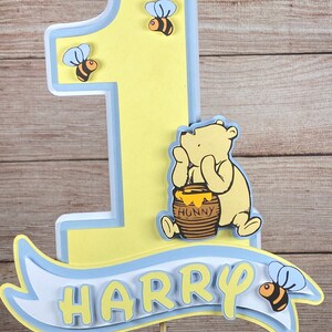 Classic Winnie the Pooh Personalised Cake Topper