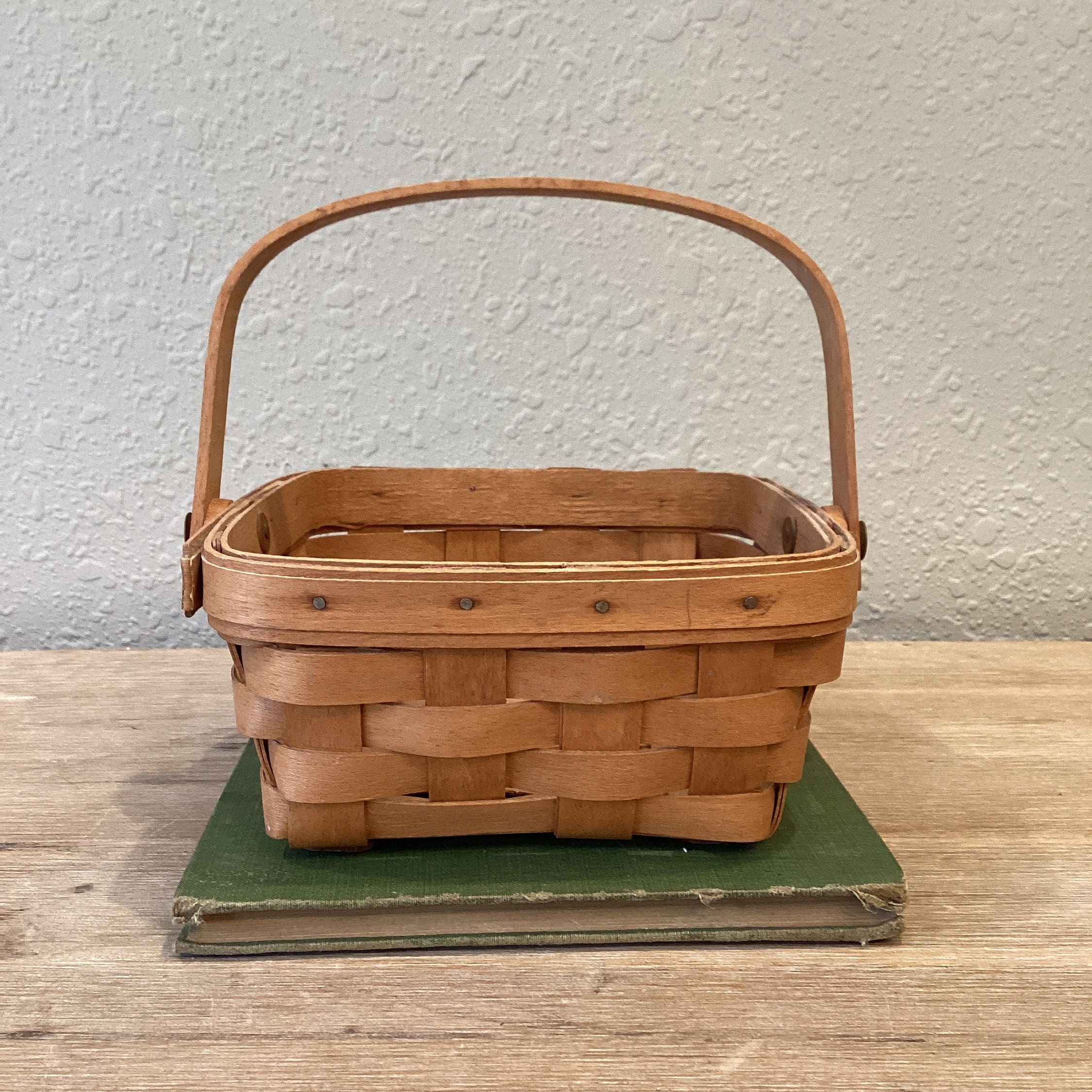 Longaberger ピクニックバスケット VTG 1992 Longaberger Gourmet Picnic Basket Leather Strap