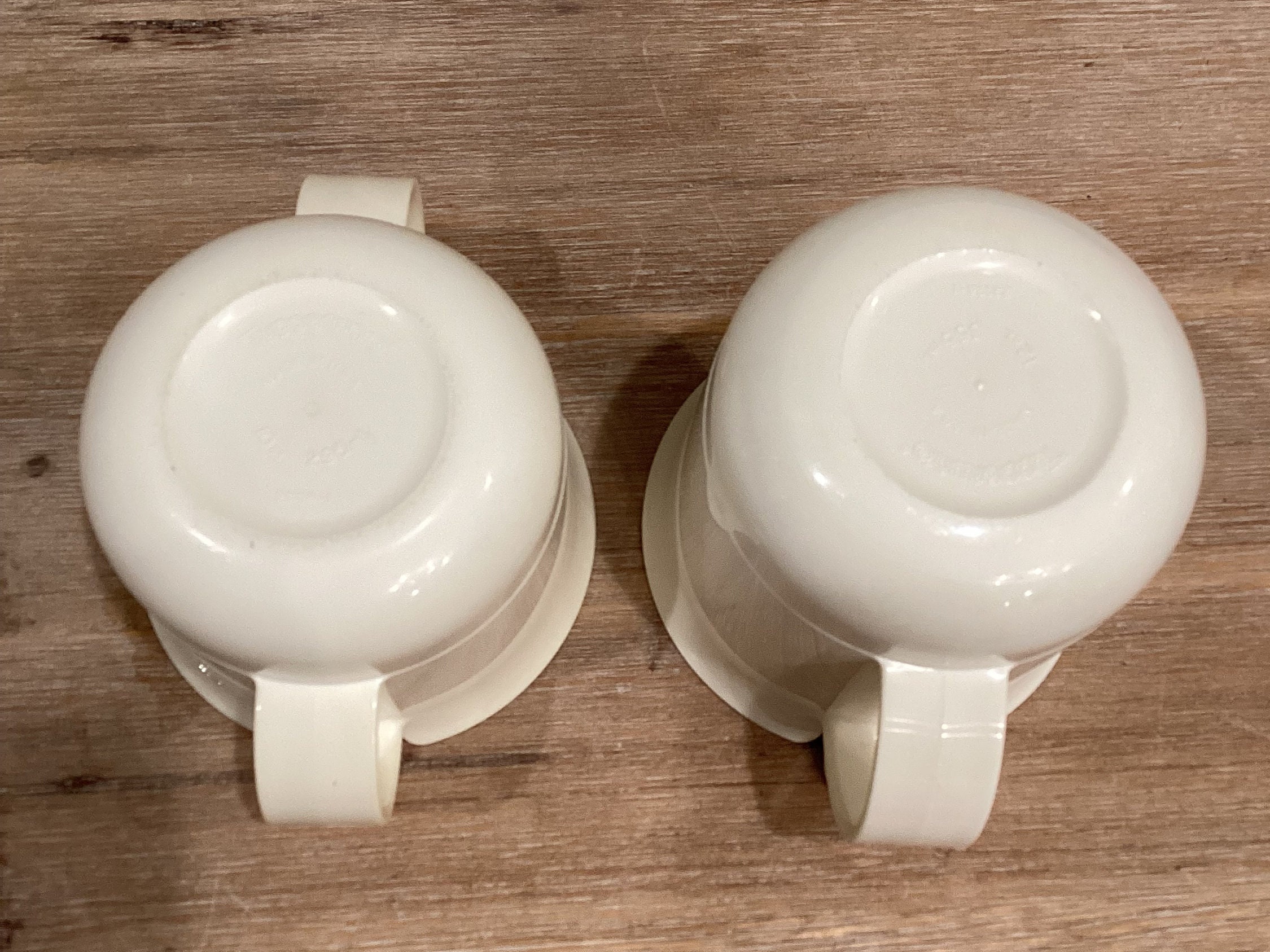 Vintage Tupperware Creamer and Sugar Bowl Set White With Pink Lids Etsy