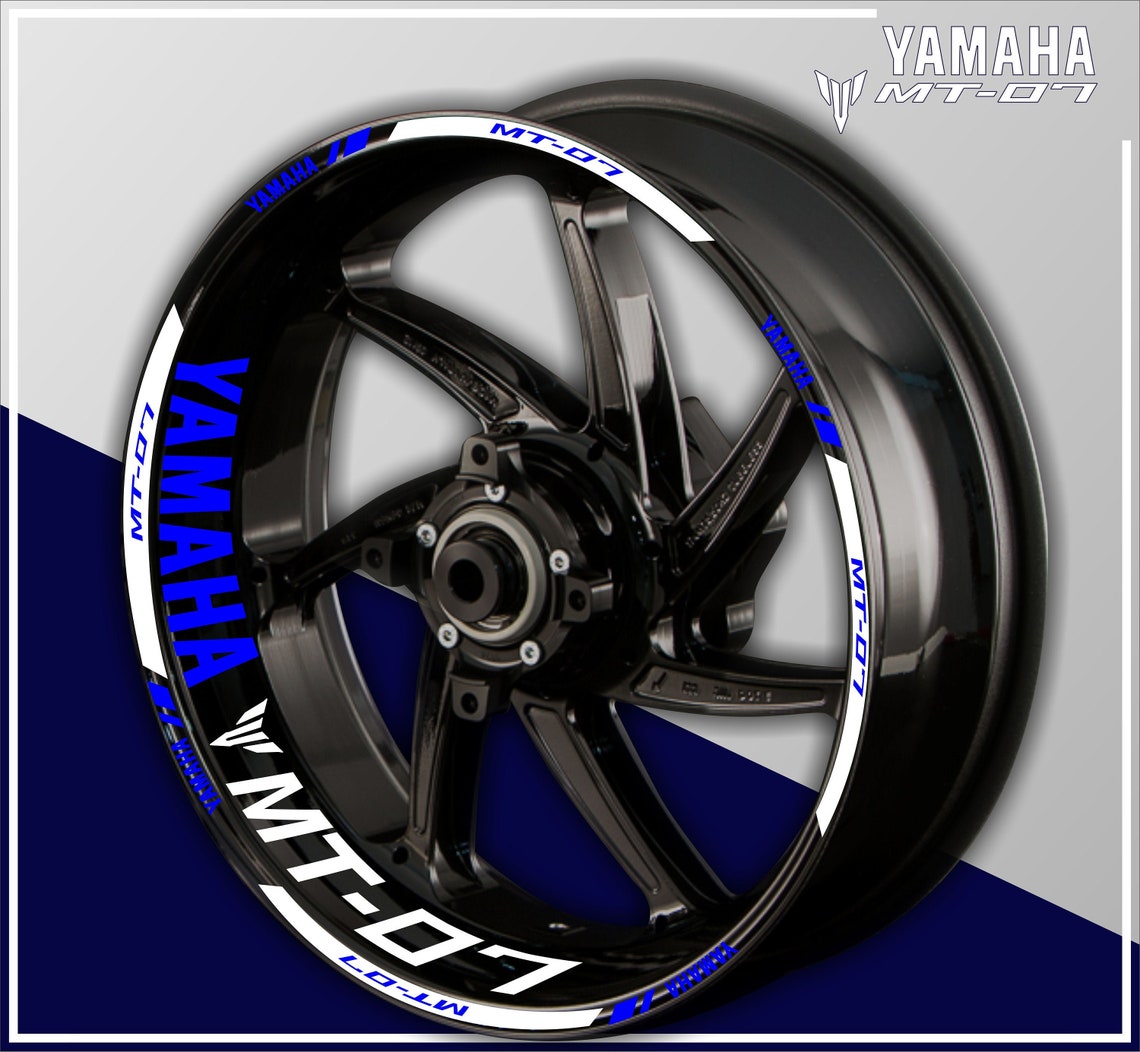 Motorcycle kit stickers YAMAHA MT07 wheel decals tape Etsy
