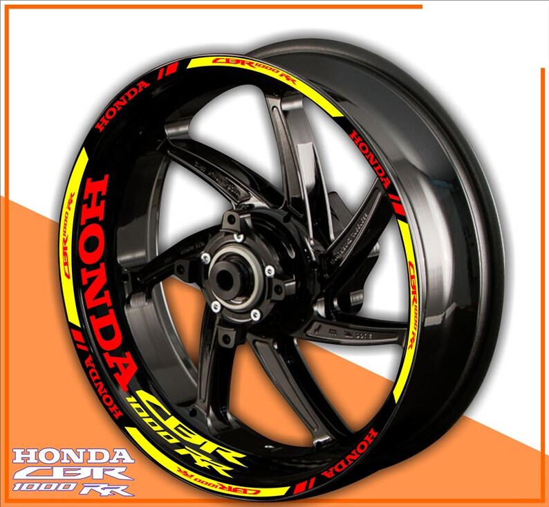 Motorcycle rim stickers HONDA CBR 1000 RR wheel decals tape Etsy