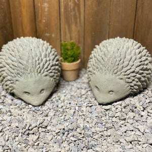 8” porcupine / hedgehog concrete statue, cement statue, concrete statue