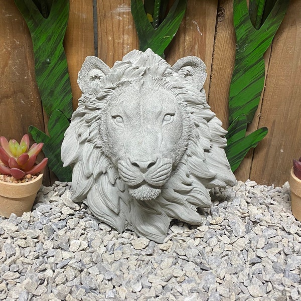 Lion Statue Outdoor Etsy