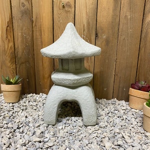 1pc pagoda, Concrete indoor/ outdoor statue, zen garden, spiritual statue