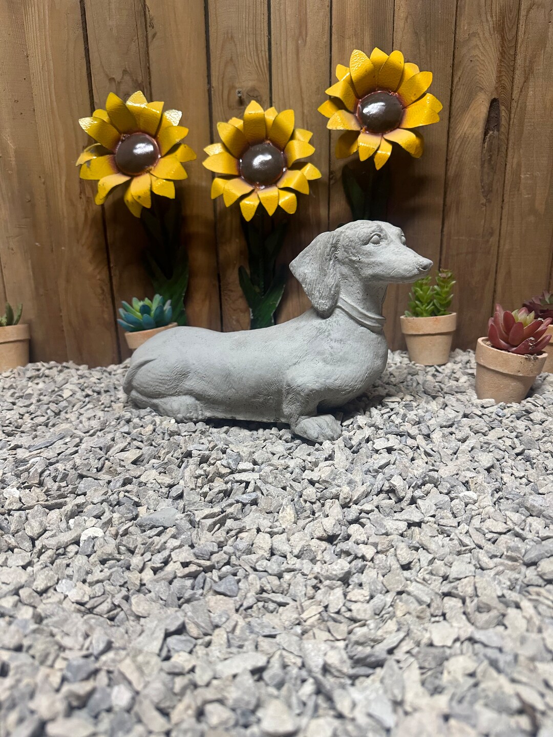 12 Dachshund/ Wiener Dog Concrete Statue Etsy