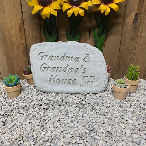 Grandma & grandpa’s house concrete stone
