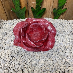Concrete rose / flower statue indoor/ outdoor home decor