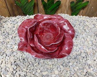 Concrete rose / flower statue indoor/ outdoor home decor