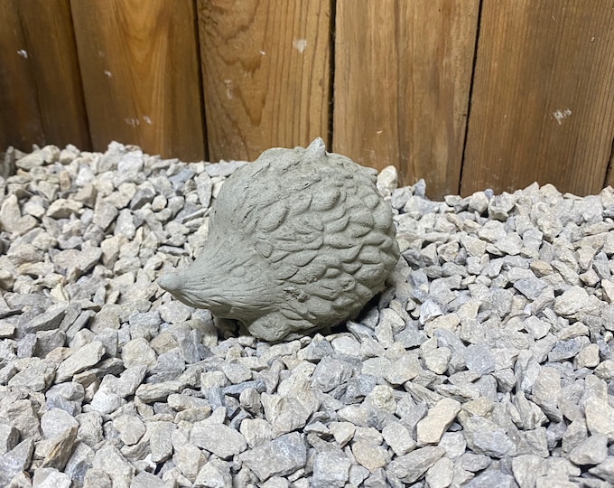 Small hedgehog/ porcupine concrete statue home / office/ garden decor, free shipping