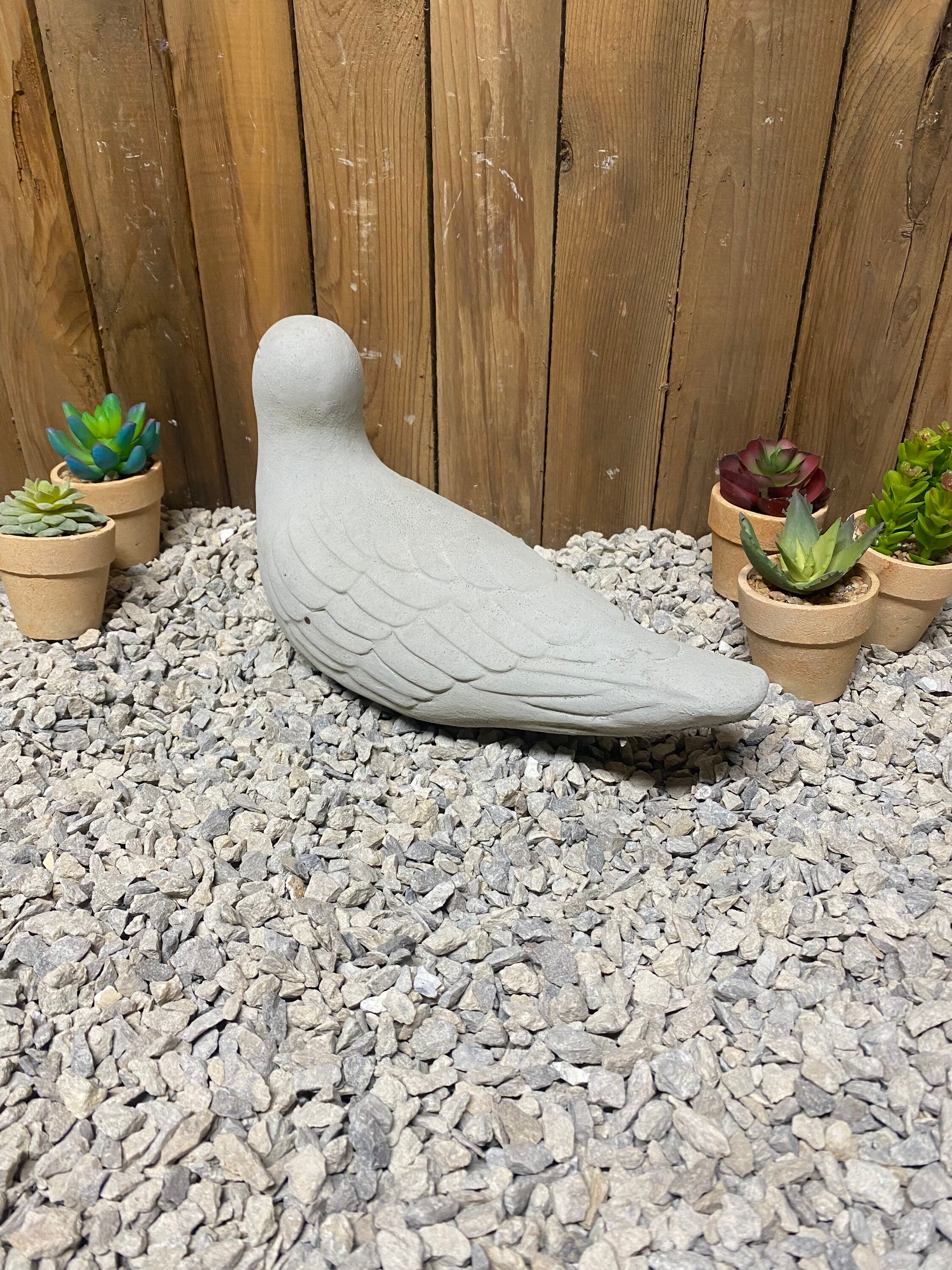 Seagull bird concrete statue, indoor/ outdoor home decor, seabirds