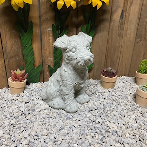 Yorkie / Yorkshire terrier concrete statue indoor/ outdoor home decor