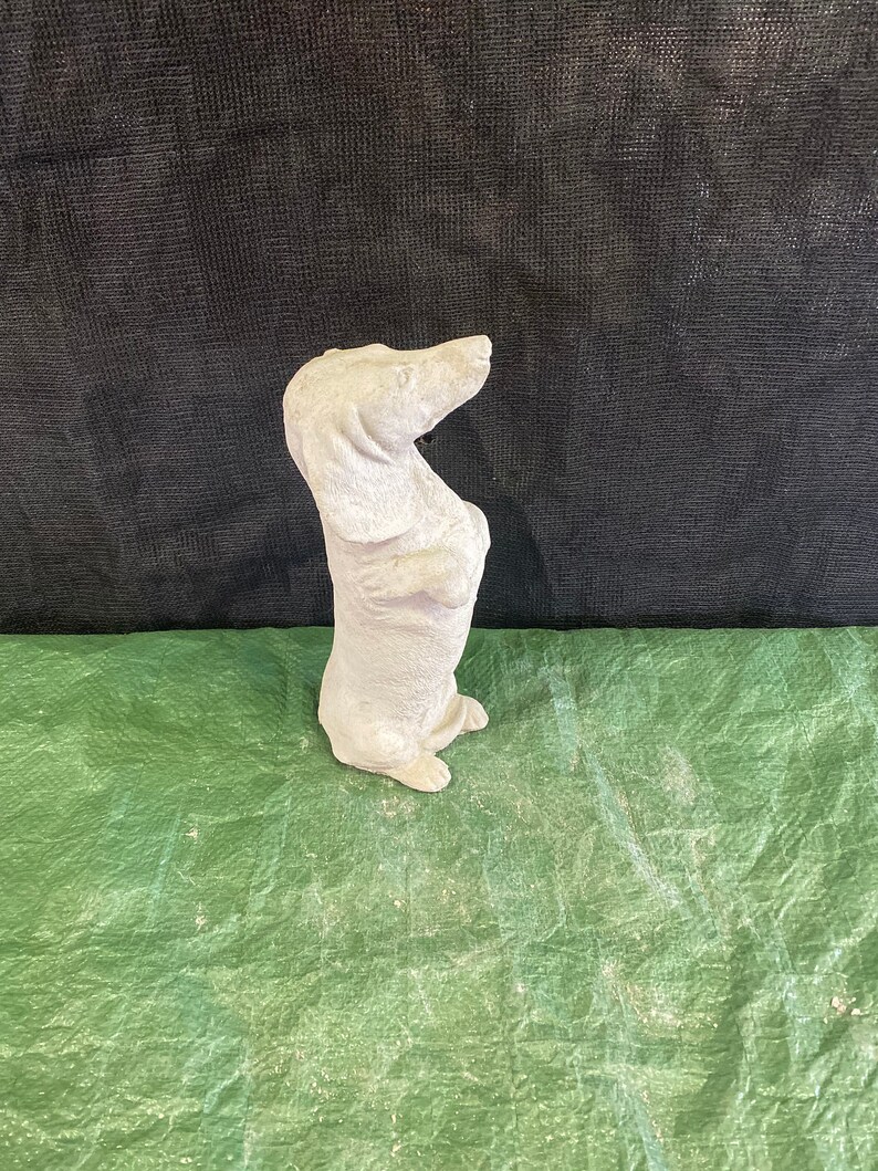 Sanding dachshund concrete statue garden decor Etsy